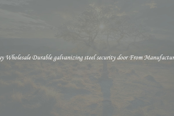 Buy Wholesale Durable galvanizing steel security door From Manufacturers