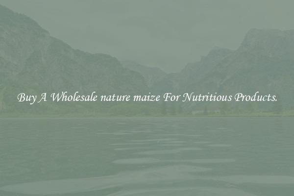 Buy A Wholesale nature maize For Nutritious Products.