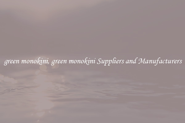 green monokini, green monokini Suppliers and Manufacturers