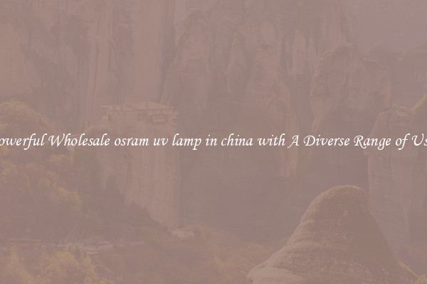 Powerful Wholesale osram uv lamp in china with A Diverse Range of Uses