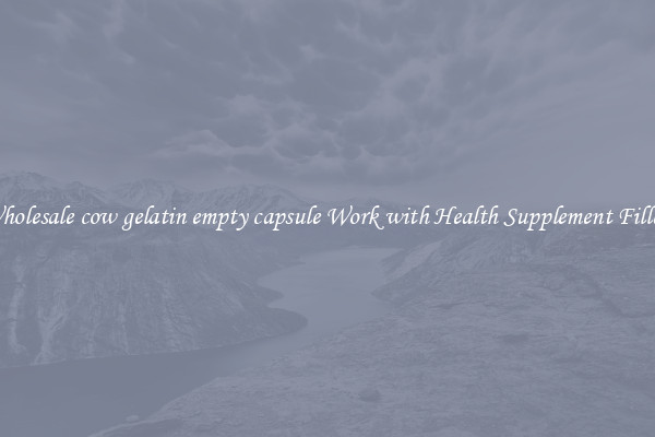 Wholesale cow gelatin empty capsule Work with Health Supplement Fillers