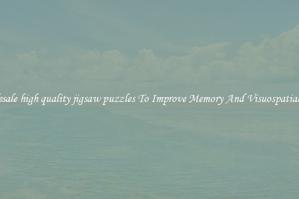 Wholesale high quality jigsaw puzzles To Improve Memory And Visuospatial Skills