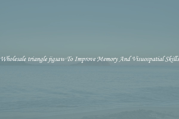 Wholesale triangle jigsaw To Improve Memory And Visuospatial Skills