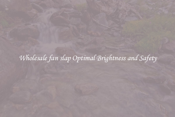 Wholesale fan slap Optimal Brightness and Safety